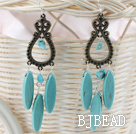 classci stijl turquoise earrigns