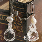 white crytal earring under $4