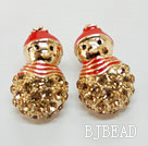 fashion snow man metal earrings
