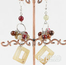 hot new style three color jade earrings