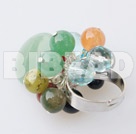 multi color stone and crystal ring under $ 40