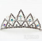 Fashion Alloy With Rhinestones Wedding Bridal Tiara with Combs
