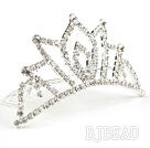 Drop Shape Alloy With Rhinestones Wedding Bridal Tiara with Combs