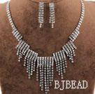 Gorgeous Alloy With Rhinestones Wedding Bridal Jewelry Set(Necklace and Matched Earrings)