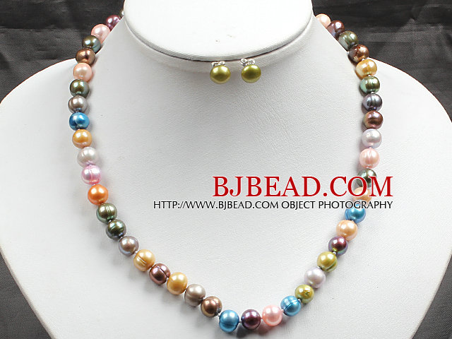 door de mens veroorzaakte zwarte en rode kristal ketting oorbel set armband