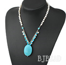 turquoise pearl necklace under $ 40