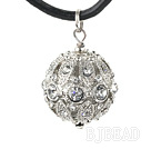 simple 20mm rhinestone ball stone pendant