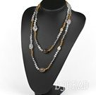 Lang Style Crystal en Gray Agaat ketting onder de 10 euros