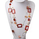 Giallo perla Series e Shape Necklace Agate ...