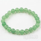 8mm Round Natural Aventurine Elastic Beaded Bracelet