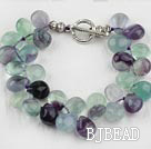 regnbue fluorite armbånd