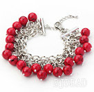 Red Series 10mm Ronda alaqueca Pulsera con ...