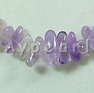 Handmade long tooth-like amethyst