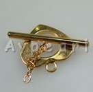 Handmade golden heart OT clasp