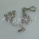 Handmade 3-ring S clasp
