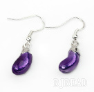 Fashion Style Eggplant Shape Charm Earrings