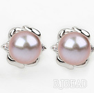 Estilo Moda 9-10mm naturales violetas perla...