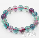 14mm Un Fluorita Grado multicolor Pulsera e...