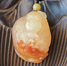 A Grade Honglong Jade Maitreya vedhæng med ...