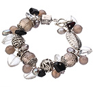 Abacus Shape Facet Bloem Aquamarijn armband...