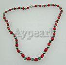 Discount pearl and coral choker necklace