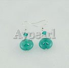 Discount crystal and blue jade earrings
