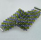 4mm austrian crystal strand bracelet