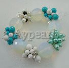 perle opal turkis armbånd