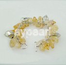 Handmade yellow crystal bracelet