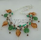 pearl and turquoise and colored glaze necklace under $18