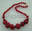 Hademade coral necklace