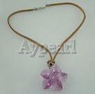 austrian crystal flower necklace
