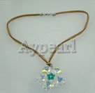 austrian crystal flower pendant