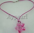 austrian crystal flower necklace