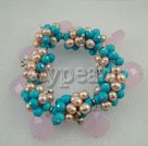pearl and turquoise bracelet