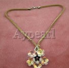 austrian crystal flower necklace