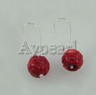 Handmade coral earrings 