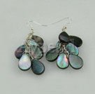 black lip shell earrings