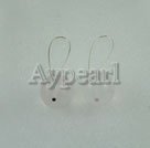 Handmade pink crystal earrings