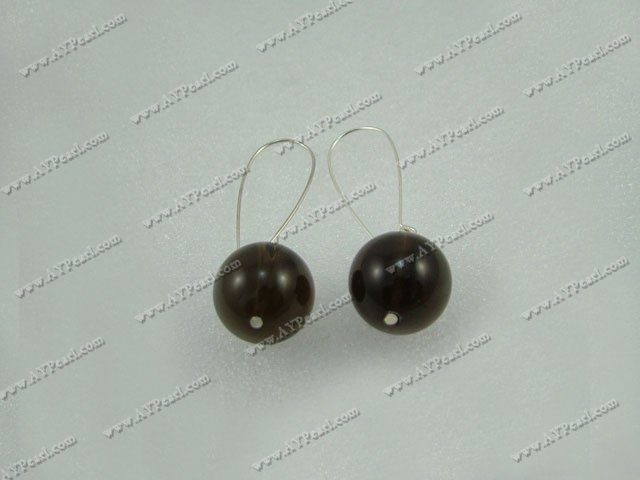 Handmade smoky quartz earrings