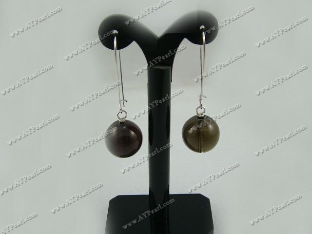 Handmade smoky quartz earrings