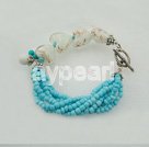 Handmade colored glaze bracelet