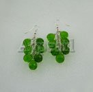Handmade crystal earrings 