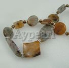pearl and stone necklace