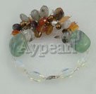 Discount pearl crystala and multi stone bracelet