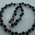 Handmade pearl crystal set