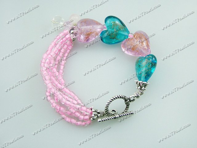 Handmade colored glaze bracelet