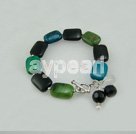 black agate and phoenix stone bracelet