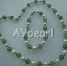 pearl and aventurine?sets conjuntos de pérola e aventurina