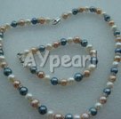 9-10mm three colored pearl sets